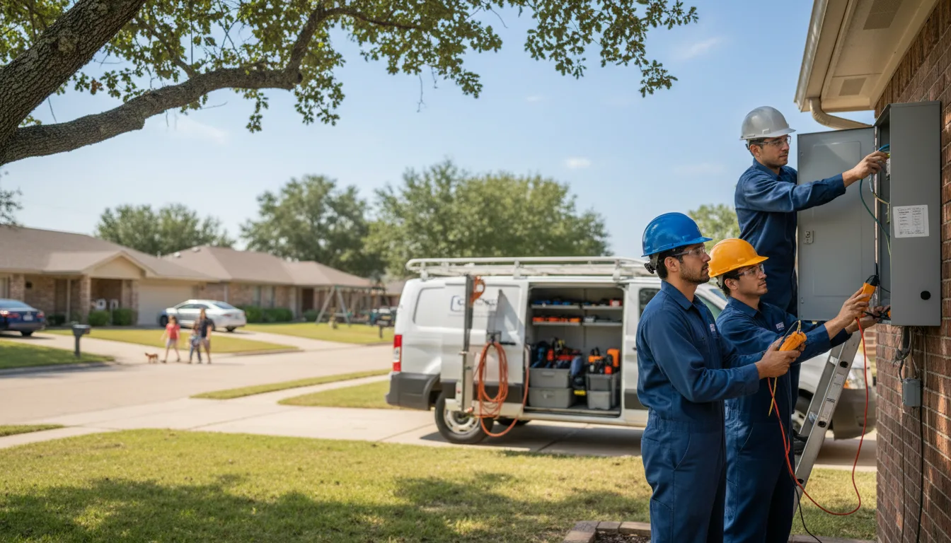 Certified electrician providing emergency electrical services in Hartly, DE